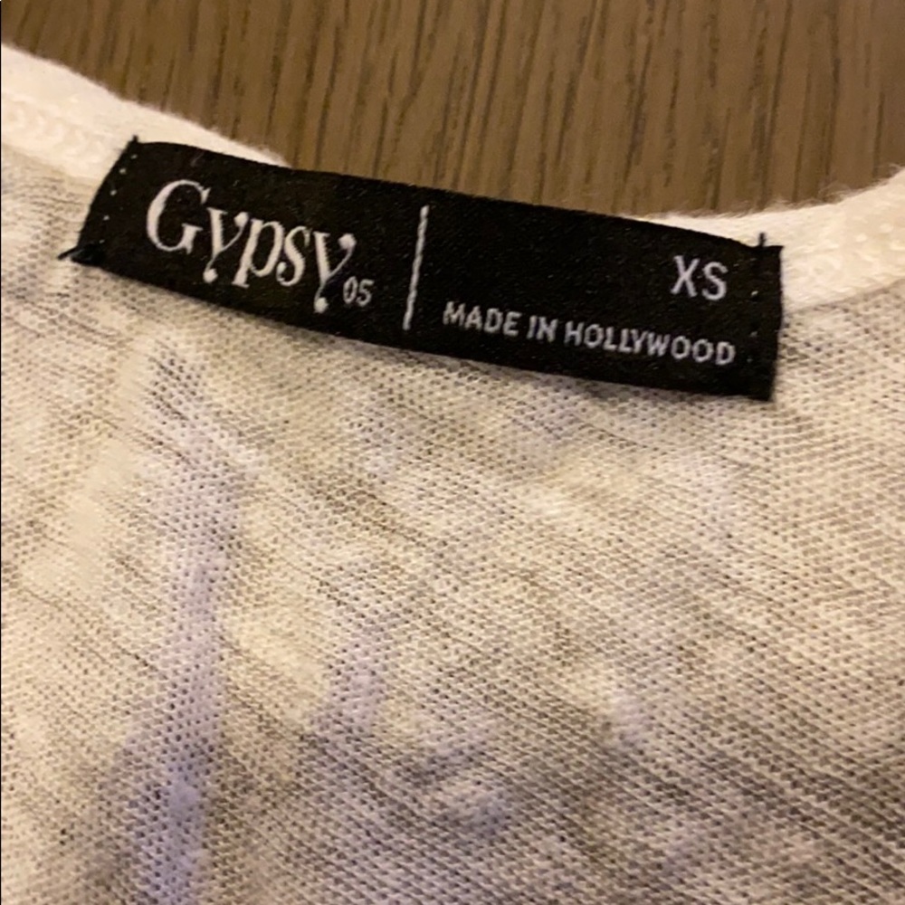 Gypsy 05 White Racerback Top - Picture 2 of 3